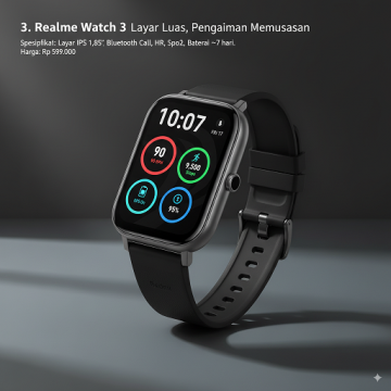 Smartwatch realme watch (Gemini AI)